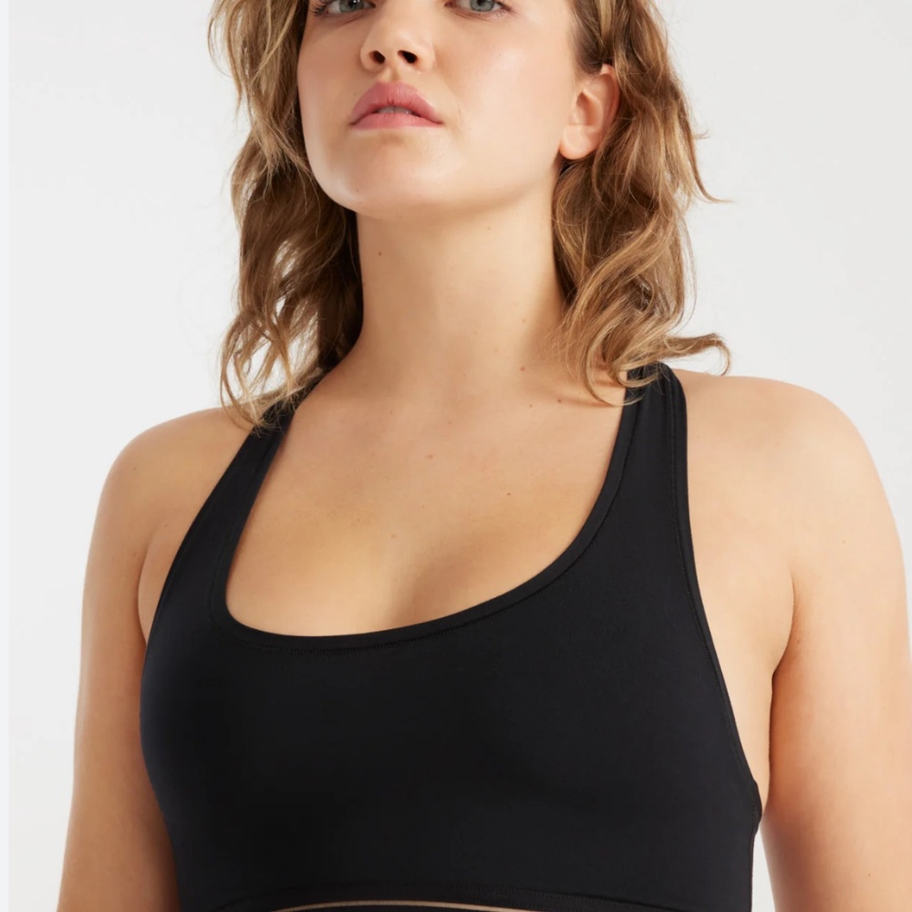 Knix XL Luxe Modal Pullover Lounge Bra Black NWOT - Picture 3 of 5